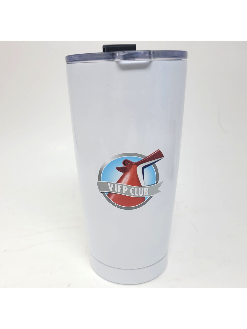 Carnival Cruise VIFP Club White Stainless Steel Insulated Tumbler Travel Cup